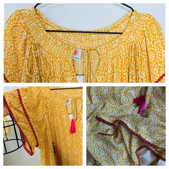 NWT Tessora - Talia Off-Shoulder Tiered Mini Dress S - Picture 5 of 9